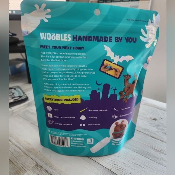 Wobbles Scooby-Doo Crochet Kit - New In Package - Picture 2 of 2